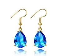 YXWYXWA Color Red Ruby Gemstone Women's Drop Earrings Earrings for Women 10x14mm Party Wedding Presents