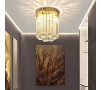 YXWYXWA Contemporary Raindrop Crystal Lighting Pendant Ceiling Lamp Luxury Crystal s, Shallow Mount Ceiling Light Fixture Hardware Ceiling Lamps for Hallway Interesting