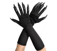YXWYXWA Costume Cat Woman Claw Gloves Paw Gloves Long Fingernails Black Party Gloves Cat Claws Prop Wolf