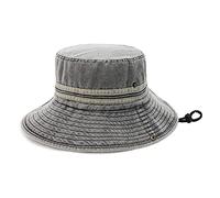 YXWYXWA Cotton Washed Denim Fisherman Hat Men's Outdoor Sun Hat Mountaineering Sun Hat Leisure Fishing Hat
