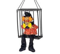 YXWYXWA Crier des décorations animées, des Accessoires de décoration Suspendus intérieurs extérieurs avec Un capteur de Mouvement activé des Yeux Lumineux Grands Prisonniers effrayants pour la Maison