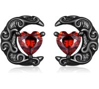 YXWYXWA Dark Moonlight Earrings 925 Sterling Silver Earrings
