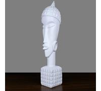 YXWYXWA Décoration de Bureau Art Home Decor Résumé Résine Portrait Figurine Statue Sculpture Ornements Table Top Cabinet Décoration Home Statues Figurine Decor (Couleur: Blanc)