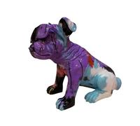 YXWYXWA Décoration de Bureau Creative Color Graffiti Dog Statue Living Room Ornements Home Cabinet Office Dec Dectues Statues Figurine Decor (Type: F)