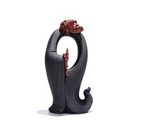 YXWYXWA Décoration de Bureau de Bureau Statue créative rétro en céramique Figure Zen Ornements de Salon bibliothèque Accessoires de Bureau Statues décoration de Figurine (Taille: a)