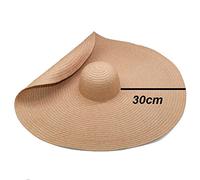 YXWYXWA Diameter Large Beach Hats for Women 30CM Wide Brim Oversized Sun Hat