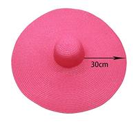YXWYXWA Diameter Large Beach Hats for Women 30CM Wide Brim Oversized Sun Hat