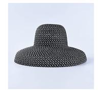 YXWYXWA Dome Hat Ladies Sun Hat Sun Hat Ladies Beach Hat Black and White Lampshade Hat