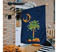 YXWYXWA Drapeau de Caroline du Sud 3x5 Caroline du Sud Drapeau de Sorcellerie Citrouille Palmier Palme de Caroline du Sud Drapeau de Grand