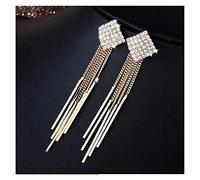 YXWYXWA Earring Earrings New Tassel Earrings Female Temperament Net Red Earrings Long Earrings Trend Crystal Pearl Earring