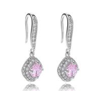 YXWYXWA Earrings for Women D Shape Cubic Zirconia Earring Studs IC Earrings Birthday Jewelry Party