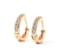 YXWYXWA Earrings for Women D Shape Cubic Zirconia Earring Studs IC Earrings Birthday Jewelry Party