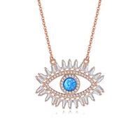 YXWYXWA Evil Lucky 925 Colliers en Argent Sterling pour Une Femme avec Un Collier tumoral de zircone cubique