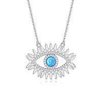 YXWYXWA Evil Lucky 925 Colliers en Argent Sterling pour Une Femme avec Un Collier tumoral de zircone cubique