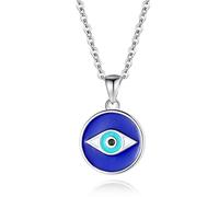 YXWYXWA Evil Lucky 925 Colliers en Argent Sterling pour Une Femme avec Un Collier tumoral de zircone cubique