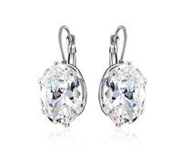 YXWYXWA Fashion Plated Earrings Oval Water Drop 5 Color Big Stones Drop Earring for Women Valentines Day Presents