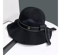 YXWYXWA Fisherman's Hat Women's Summer Bow Thin Sun Hat Women's Sunscreen Outdoor big Eaves Pot Hat