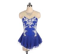 YXWYXWA Girls Figure Ice Skating Robe Femmes Adulte Bodys sans Manches, Jupe de Course de Race de Spectacle, Jupe de Gymnastique de la Danse de Ballet