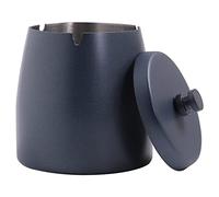 YXWYXWA Grand cendrier avec Couvercle pour Cigarettes, cendrier Coupe-Vent sans Odeur sans fumée en Acier Inoxydable pour Table de Bureau à Domicile, Patio extérieur, Balcon extérieur