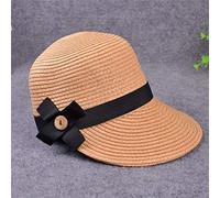 YXWYXWA Hats Visor Sombrero Sun Hats for Women Man Large Brim Straw Hat with Bow Summer Hat for Women Beach Cap
