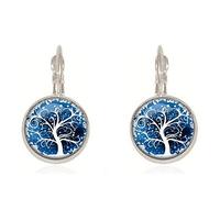 YXWYXWA Hoop Earrings Women Jewelry Time Gemstone Earrings Sier Plated French Ear Hook Jewelry Dangle Earrings Exquisite/Type B