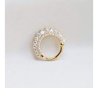 YXWYXWA Jewelry for Women Silver Earrings, 1Pcs Ins Bling Hoop Earrings 925 Sterling Silver Charm Hoop Earring for Women Men Couples Pendiente Plata Ear Bone Buckle Women's Jewelry
