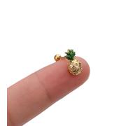 YXWYXWA Jewelry for Women Women Silver Earrings, 1Piece Pearl Pineapple Flowers Crown Zircon Copper Stud Earrings Charm Korea Trendy Female Screw Piercing Jewelry Party Gifts for Girlfriend, Wife,