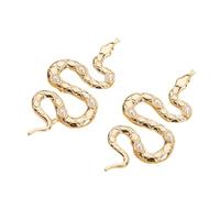 YXWYXWA Jewelry for Women Women Silver Earrings, European Popular Cute Animal Snake Shape Women Stud Earrings Irregular Alloy Gold Color Female Punk Jewelry Gift Gifts for Girlfriend, Wife, Sister,