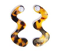 YXWYXWA Jewelry for Women Women Silver Earrings, Exquisited Acetic Acid Irregular Women Drop Earrings Classic White Imitation Pearl Accessories Women Party Jewelry Gifts for Girlfriend, Wife, Sister,