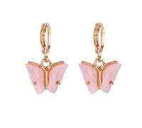 YXWYXWA Jewelry for Women Women Silver Earrings, Korean Elegant Cute Butterfly Stud Earrings for Women Girls Simeple Lovely Boucle d'oreille Gifts Gifts for Girlfriend, Wife, Sister, Daughter, Mother