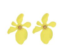 YXWYXWA Jewelry for Women Women Silver Earrings, Korean Sweet Big Flower Stud Earrings for Women Colorful Earing Jewelry Fashion Exaggerated White Green Blue Red Pink Earrings Gifts for Girlfriend,