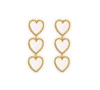 YXWYXWA jewelry for women Women Silver Earrings, Romantic Cute Heart Acrylic Enamel Women Drop Earrings Tassel Ins Female Party Birthday Friend Jewelry Brincos Gift Gifts For Girlfriend, Wife, Sister,