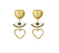 YXWYXWA jewelry for women Women Silver Earrings, Romantic Cute Heart Acrylic Enamel Women Drop Earrings Tassel Ins Female Party Birthday Friend Jewelry Brincos Gift Gifts For Girlfriend, Wife, Sister,