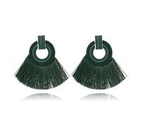 YXWYXWA Jewelry for Women Women Silver Earrings, Vintage Bohemia Colorful Tassel Drop Earrings European Brand Popular Women Party Bijoux for Engagement Major Brincos Gifts for Girlfriend, Wife,