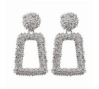 YXWYXWA Jewelry for Women Women Silver Earrings, Vintage Metal Earrings for Women Gold Color Geometric Statement Earring Metal Earing Hanging Fashion Jewelry Trend Gifts for Girlfriend, Wife, Sister,