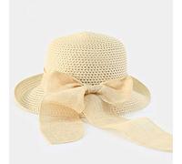 YXWYXWA Linen Ribbon Butterfly Shape, Women's Summer Sun Hat, Straw Hat, Beach Hat