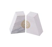 YXWYXWA Livre se termine pour Les étagères New Chinese Style Marble Berger Bibelles de Bureau Géométrique tridimensionnel Bureau de Bureau Décoration de Salon Ornements de Bureau Stand de Bureau