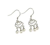 YXWYXWA Lock Necklace Earrings, Set Female S Ancient Style Long Life Lock Safe Lock Life Lock Love Earrings,