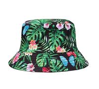 YXWYXWA Man Women Outdoor Sports Fishing Cap Vacation Beach Floral Bucket Hat Wide Brim Fisherman Sun Hat