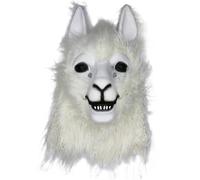 YXWYXWA Masque Animal réaliste, Masque de Mouton avec mâchoire en Mouvement, Masque de tête de Mouton Mobile en Bouche pour Costume de fête, Masque de chèvre Adulte