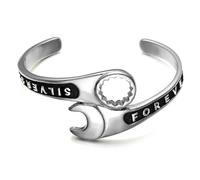 YXWYXWA Men s Jewellery Fashion Wrench Repair Tool Wrench Cuff Open Men Motorcycle Rider Punk Rock Party Jewelry