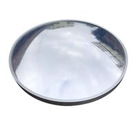 YXWYXWA Miroir de Circulation Rond en Acrylique pour l'extérieur, Cadre en Aluminium, Miroir de sécurité intérieur extérieur, Miroir d'allée pour Angle Mort, Miroir Grand Angle avec Vision
