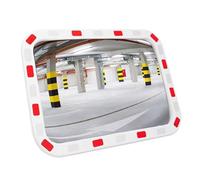 YXWYXWA Miroir de sécurité, rectangulaire, Miroir de Circulation, Miroir Grand Angle avec Support réglable, Miroir œil de Poisson, Miroir parabolique, pour intérieur extérieur