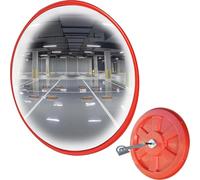 YXWYXWA Miroir Grand Angle Convexe incurvé de Circulation 12 18 24 32 Pouces, Miroir d'angle Mort Rond réglable pour Coin Mural, miroirs de Parking/Garage/allée