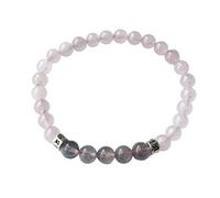 YXWYXWA Necklaces Natural Semi-Precious Crystal 925 Sterling Silver Bell Pendant Bracelet Christmas Bracelet