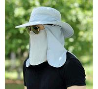 YXWYXWA Outdoor Mountaineering Hat Men's Summer Big Along The Sun and Cover Face Fishing Fisherman Hat