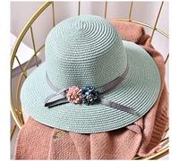 YXWYXWA Parent-Child 's Straw Hat Female Bowknot Flowers Outing Summer Seaside Beach Sun Hat