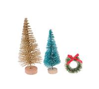 YXWYXWA Petit 31 pièces 1 Ensemble Para Mesa De 3 Ornements De noël pin décorer décorations artificielles Petits modèles De Diorama De noël Jour de commémoration