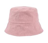 YXWYXWA Pink Women Bucket Hat Summer Cotton Harajuku Vintage Fisherman Hat Solid Sun Protection Caps for Ladies Accessories