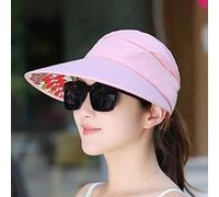 YXWYXWA Protection Solaire d'été Pliage du Soleil Pliant Femme Largeur Brim Cap Dames Girl Girl Holiday Hat Hat Plage de Plage